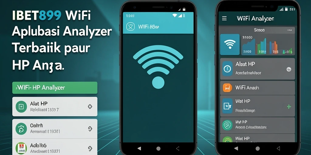 Antarmuka pengguna IBET899 yang jelas dan informatif untuk WiFi Analyzer.