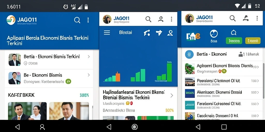Tampilan antarmuka aplikasi JAGO11 yang sederhana dan informatif.