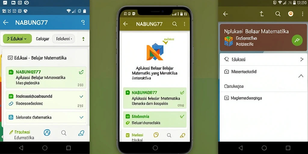Tampilan antarmuka aplikasi NABUNG77 yang interaktif dan menarik.