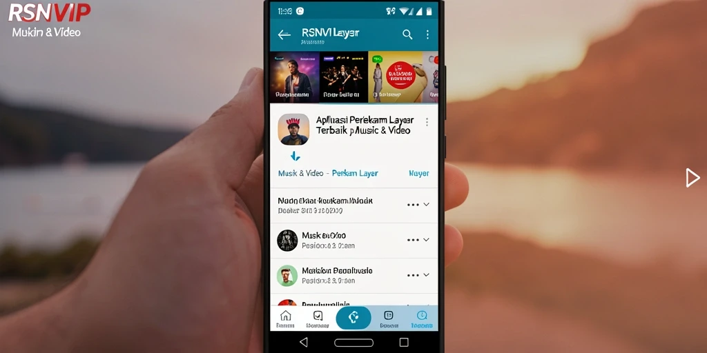 Antarmuka RSNVIP yang user-friendly untuk Perekam Layar.