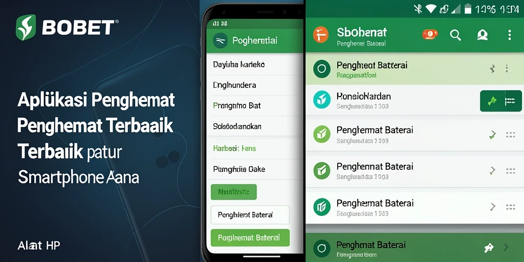 Screenshot antarmuka aplikasi Penghemat Baterai SBOBET yang ramah pengguna.