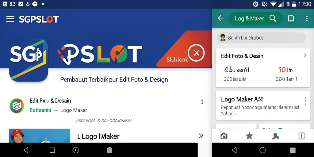 Tampilan antarmuka SBPSLOT yang user-friendly untuk pembuat logo.