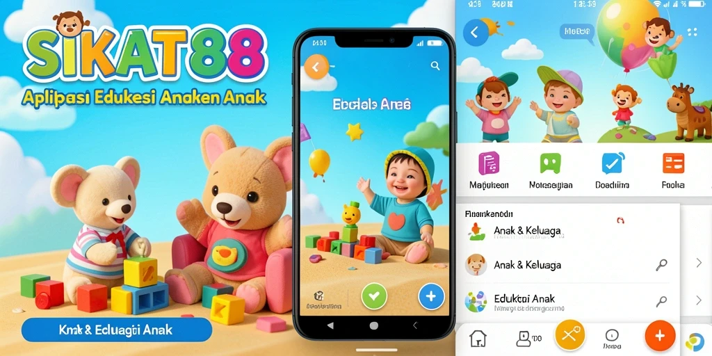 Tampilan antarmuka SIKAT88 yang interaktif untuk Edukasi Anak.
