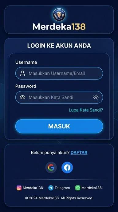 Masuk ke Akun Merdeka138: Mudah dan Cepat