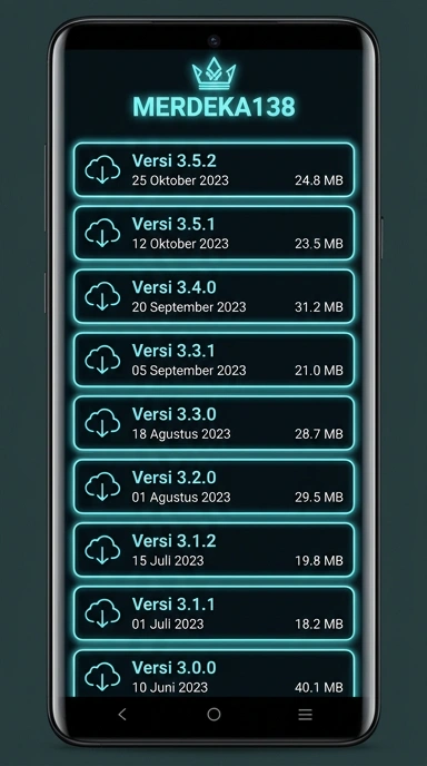 Riwayat Versi merdeka138 untuk Pengguna Android